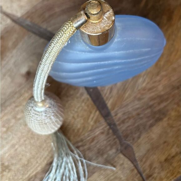 Vintage Frosted Blue Eau De Parfum Bottle Only for Decor EPC - Picture 3 of 6